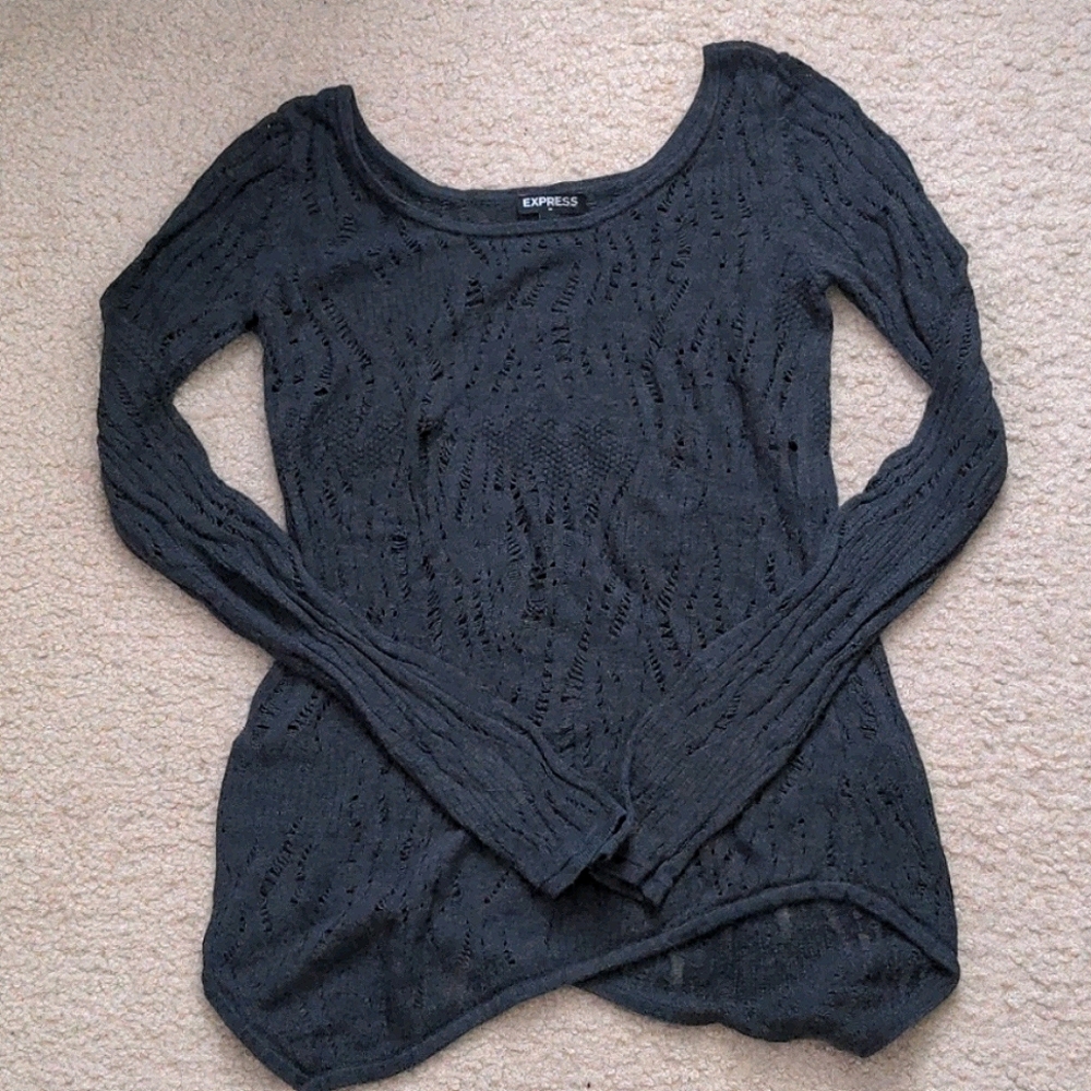 Charcoal Gray knit sweater/XSP